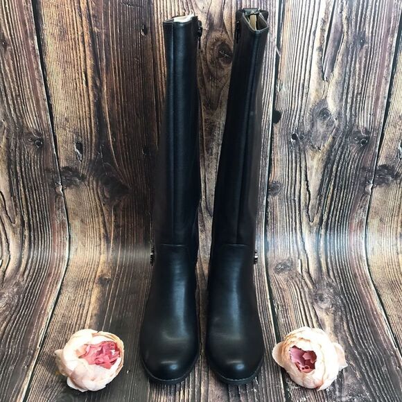 Alfani Black Manmade Material Boots 7M-WC - Picture 3 of 8